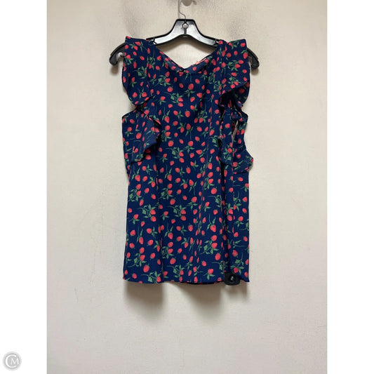 Top Sleeveless By Juicy Couture In Blue & Green, Size: Xl