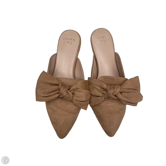 Shoes Flats By Crown And Ivy In Tan, Size: 9.5