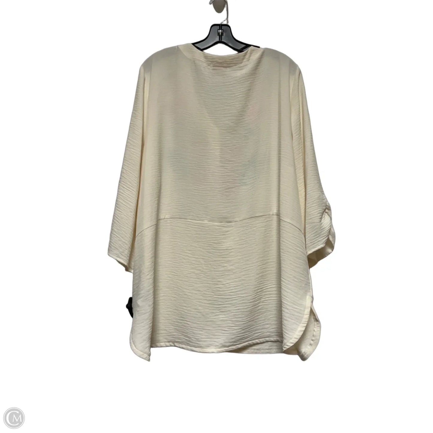 Top Short Sleeve By Ruby Rd In Cream & Pink, Size: 2x