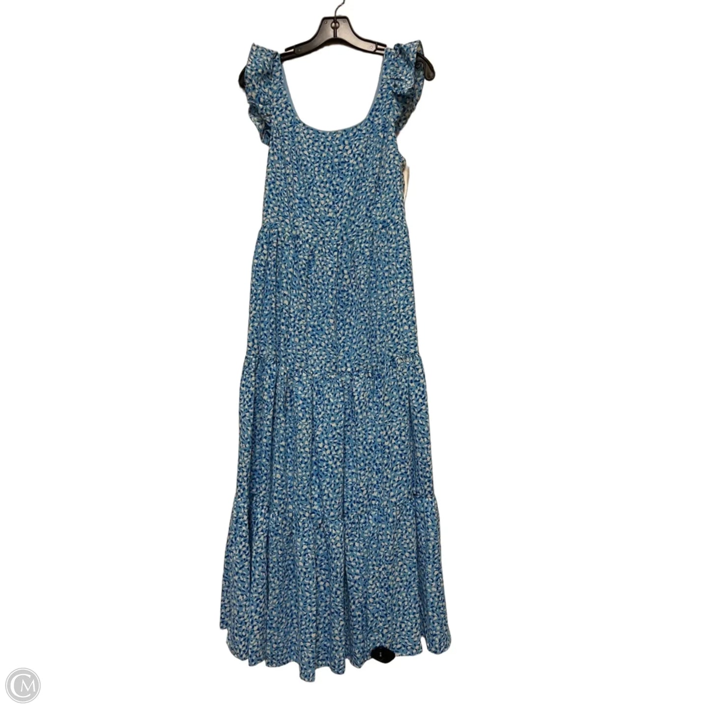 Dress Casual Maxi By She + Sky In Blue & White, Size: S