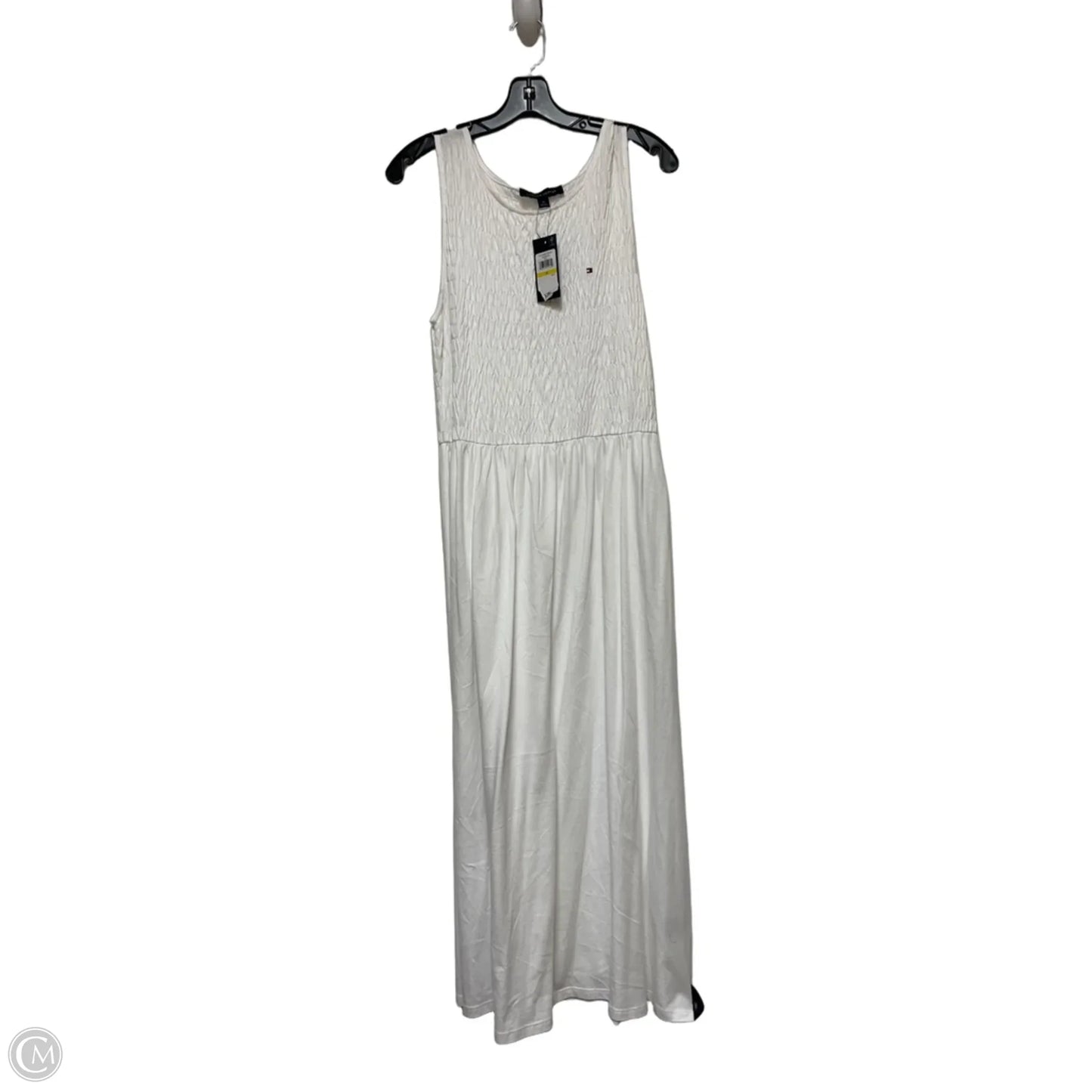 Dress Casual Midi By Tommy Hilfiger In White, Size: M