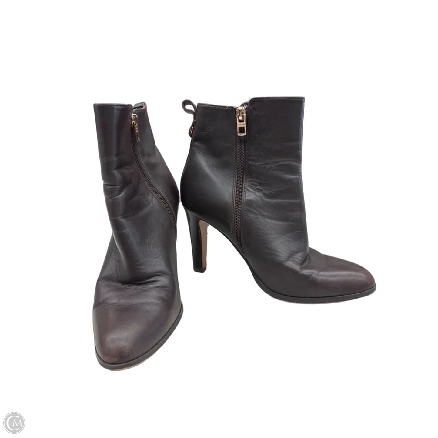 Boots Designer By Coach In Brown, Size: 8.5
