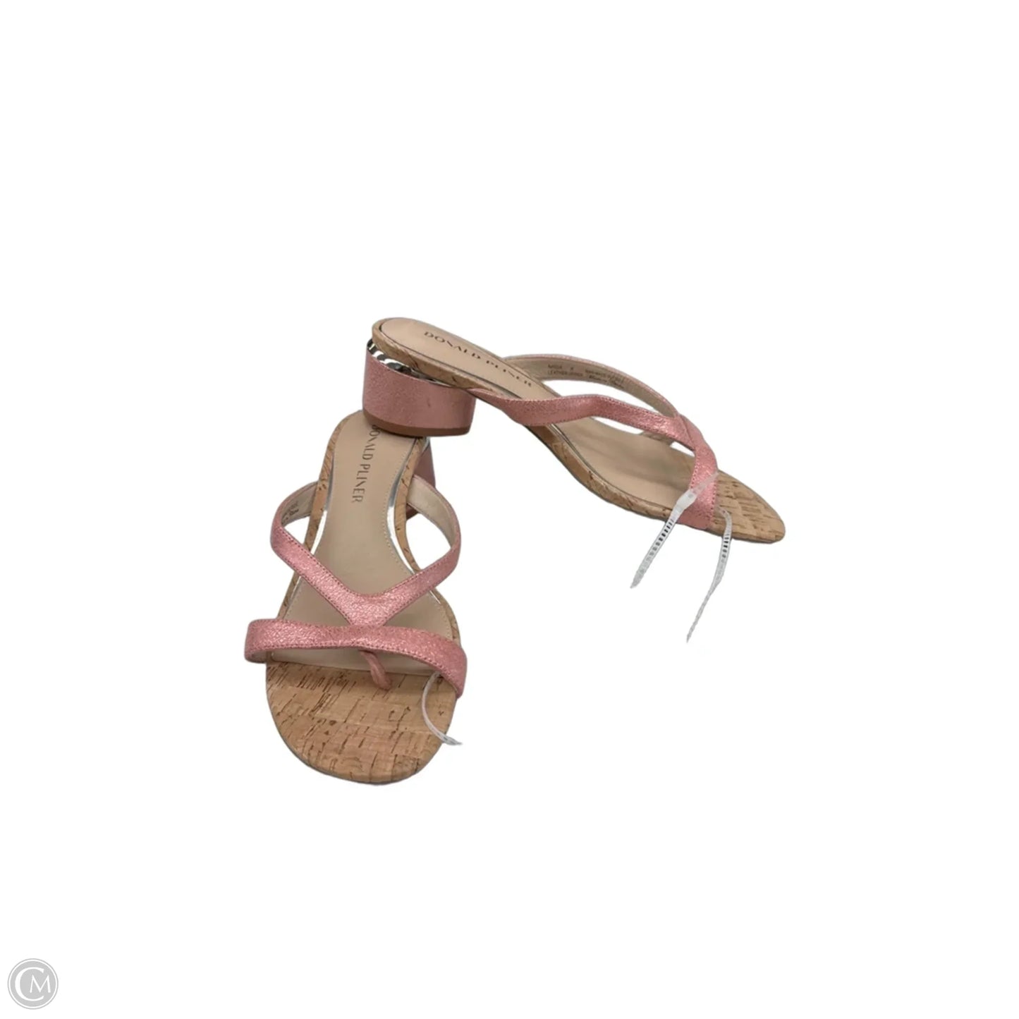 Sandals Heels Block By Donald Pliner In Pink, Size: 8