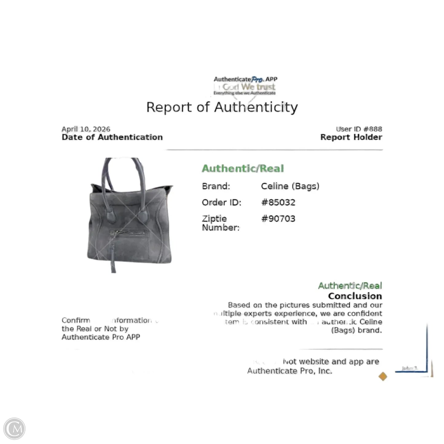 Handbag Luxury Designer By Celine, Size: Medium
