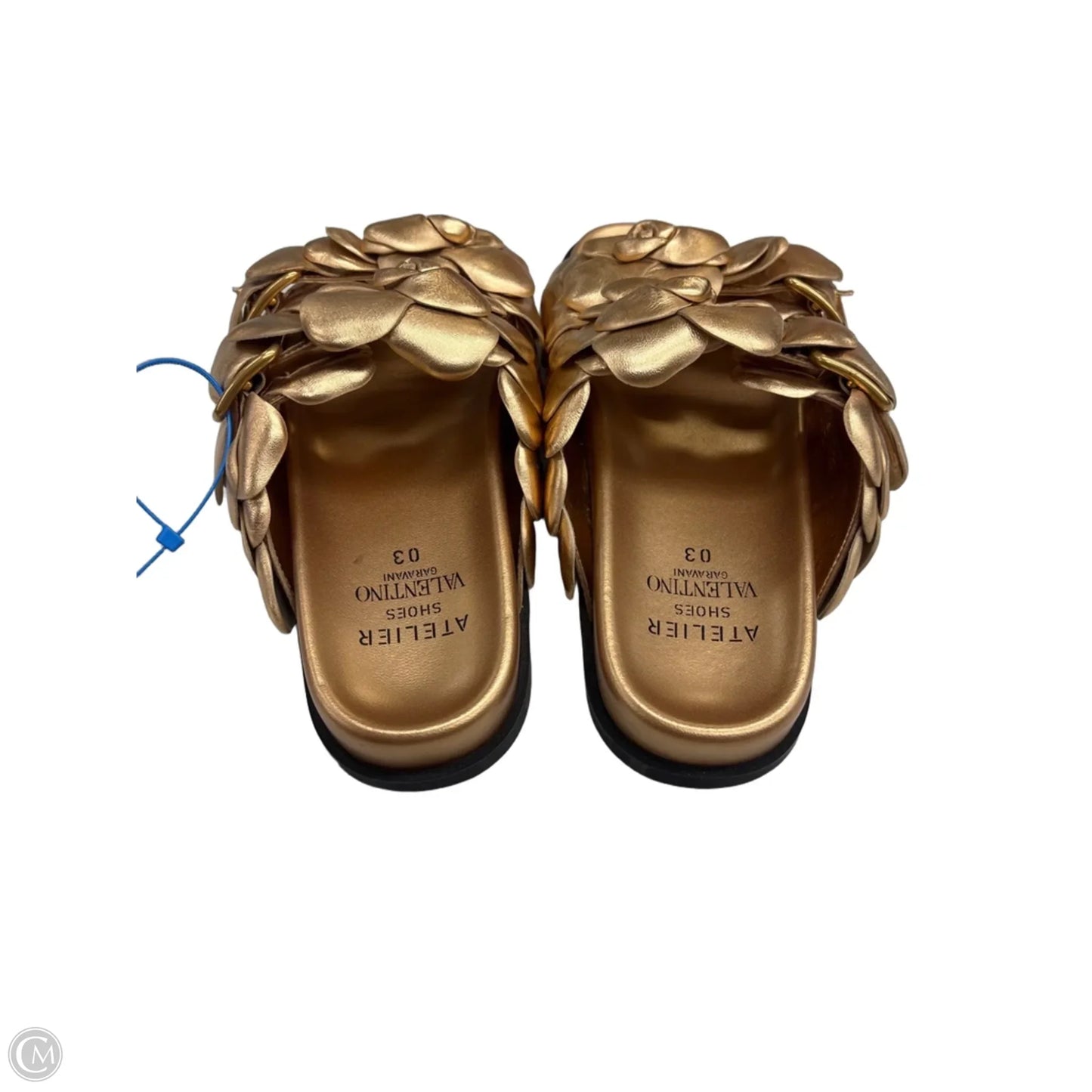 Sandals Luxury Designer By Valentino-garavani In Gold, Size: 6.5