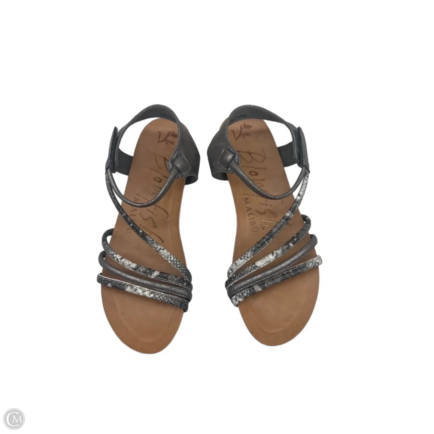 Sandals Flats By Blowfish In Snakeskin Print, Size: 7
