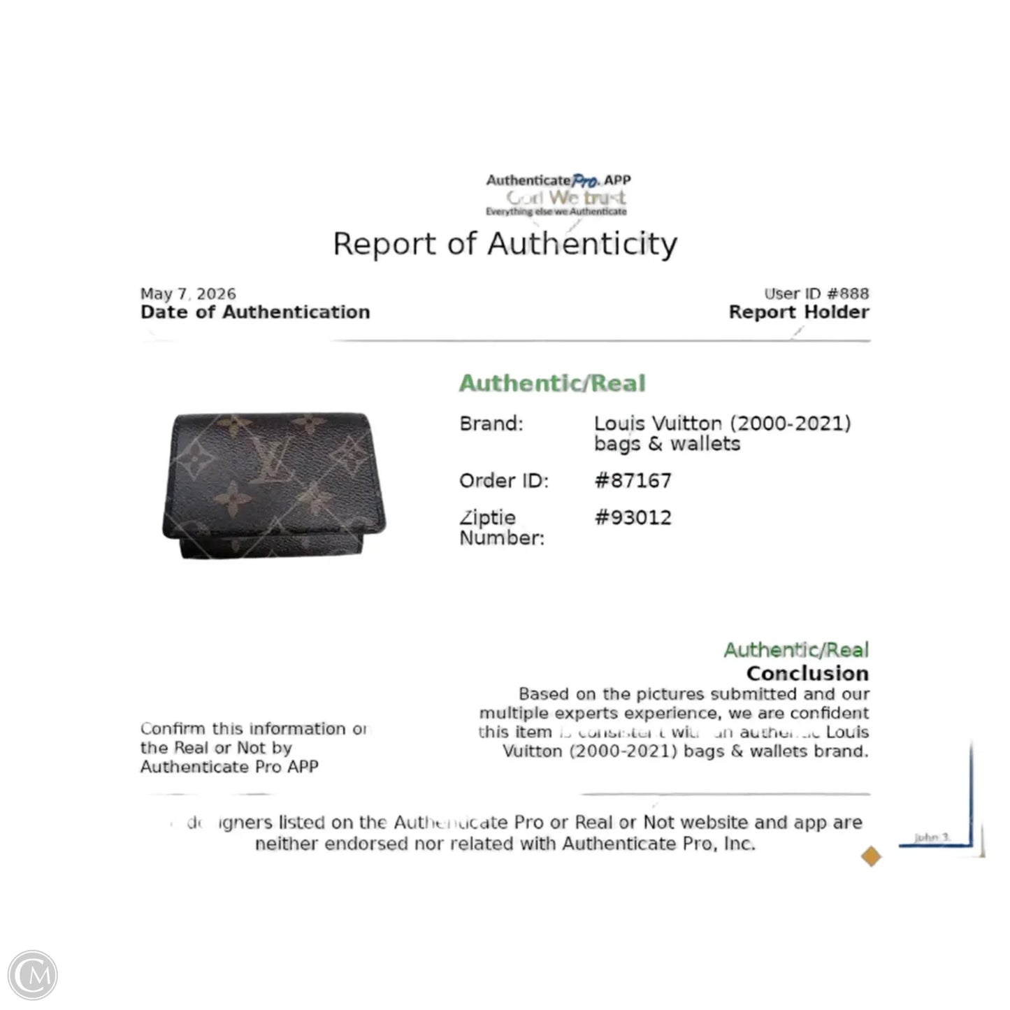 Wallet Luxury Designer By Louis Vuitton, Size: Medium