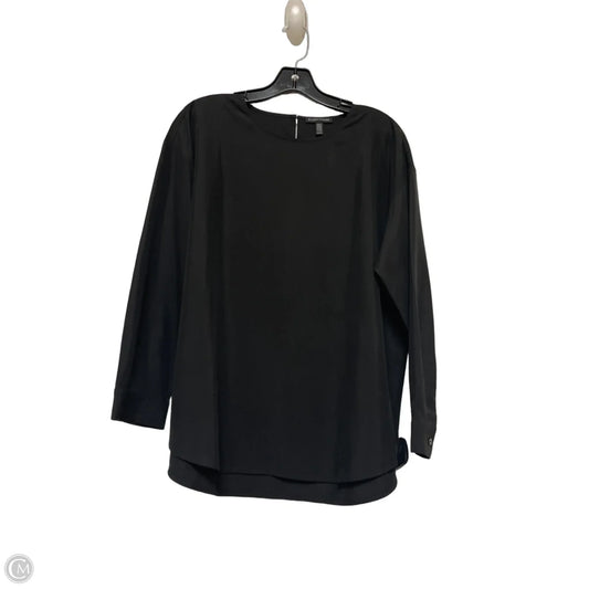Top Long Sleeve By Eileen Fisher In Black, Size: Xs