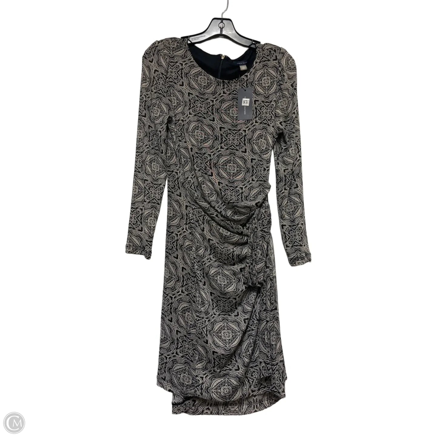 Dress Casual Short By Tommy Hilfiger In Black & Cream, Size: L