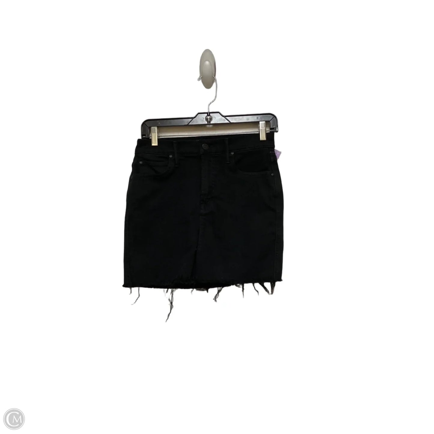 Skirt Mini & Short By Mother In Black Denim, Size: 6
