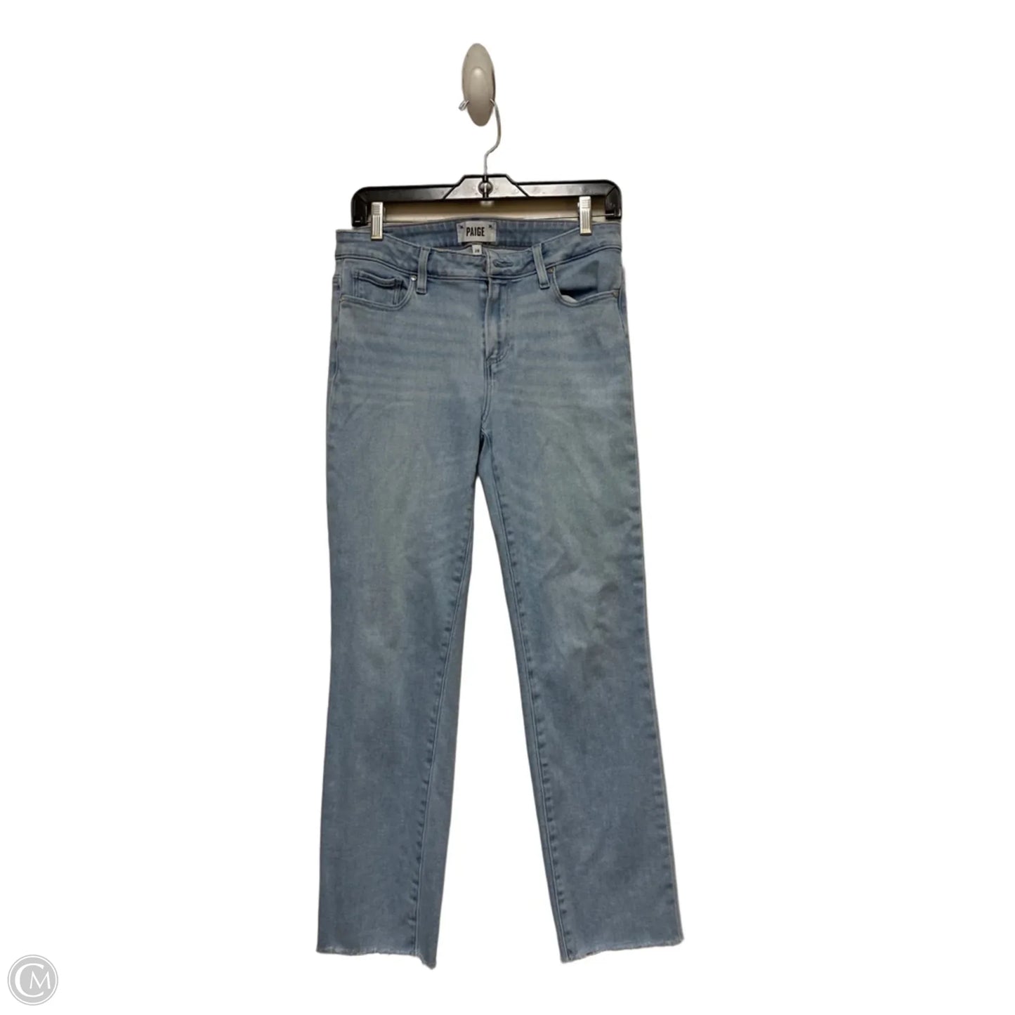 Jeans Straight By Paige In Blue Denim, Size: 6
