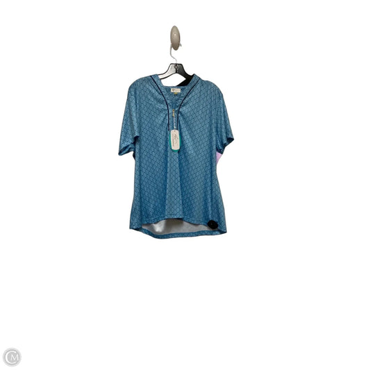 Top Short Sleeve By Greg Norman In Blue, Size: Xxl