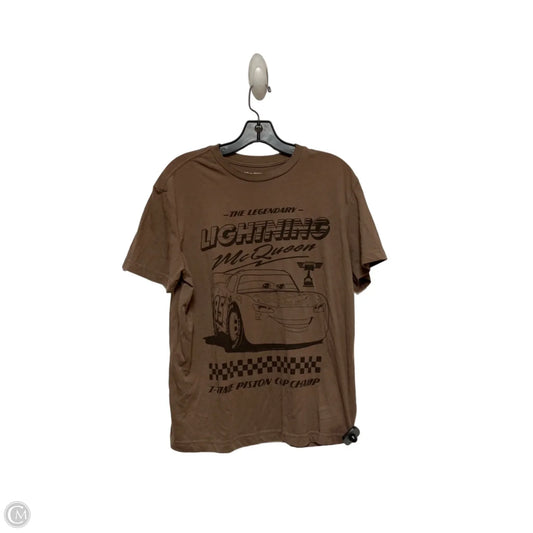 Top Short Sleeve Basic By Disney In Brown, Size: M