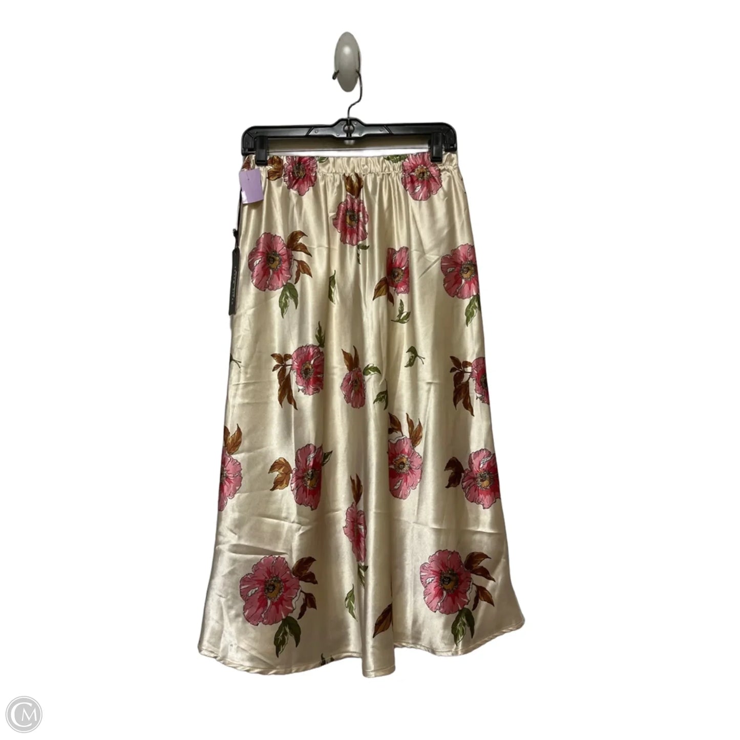 Skirt Midi By Haute Monde In Floral Print, Size: M