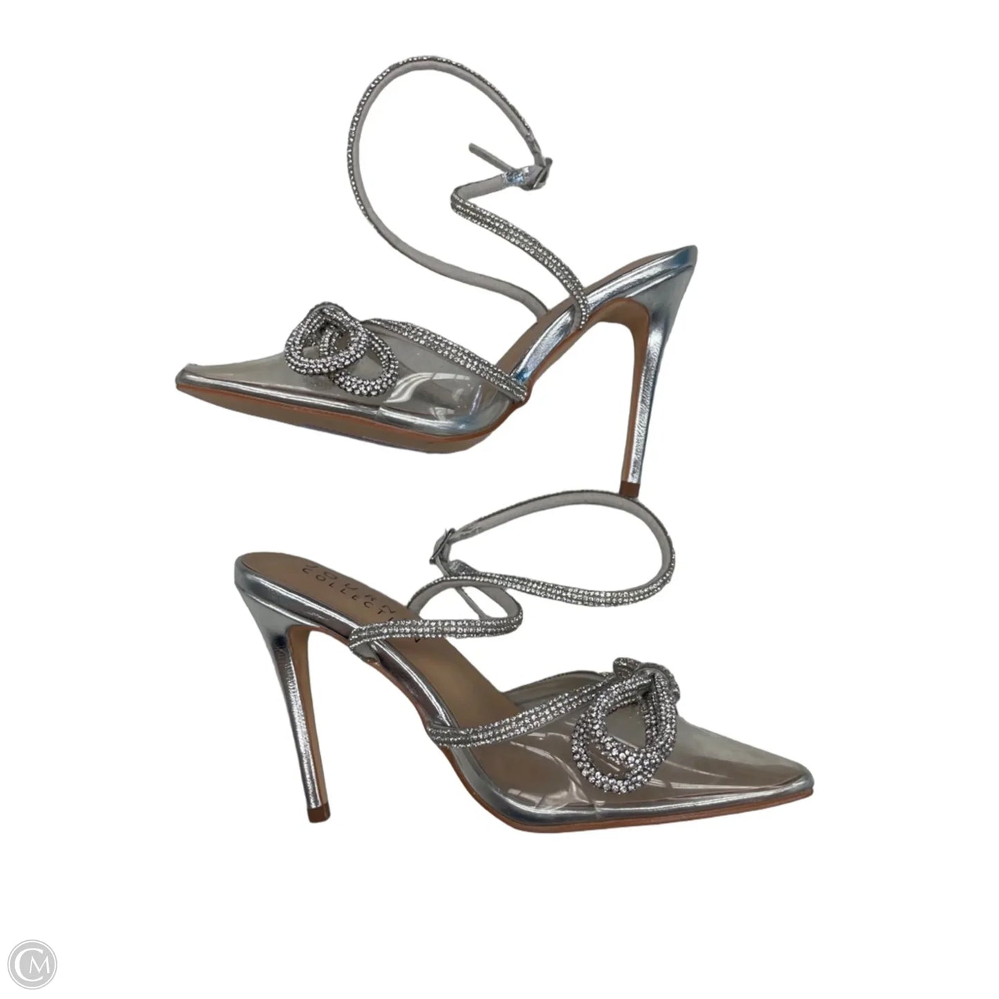 Shoes Heels Stiletto By Journee In Silver, Size: 5.5