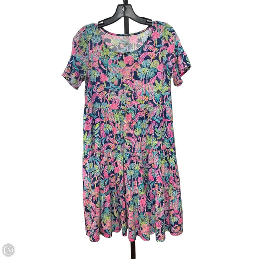 Dress Designer By Lilly Pulitzer In Tropical Print, Size: Xs