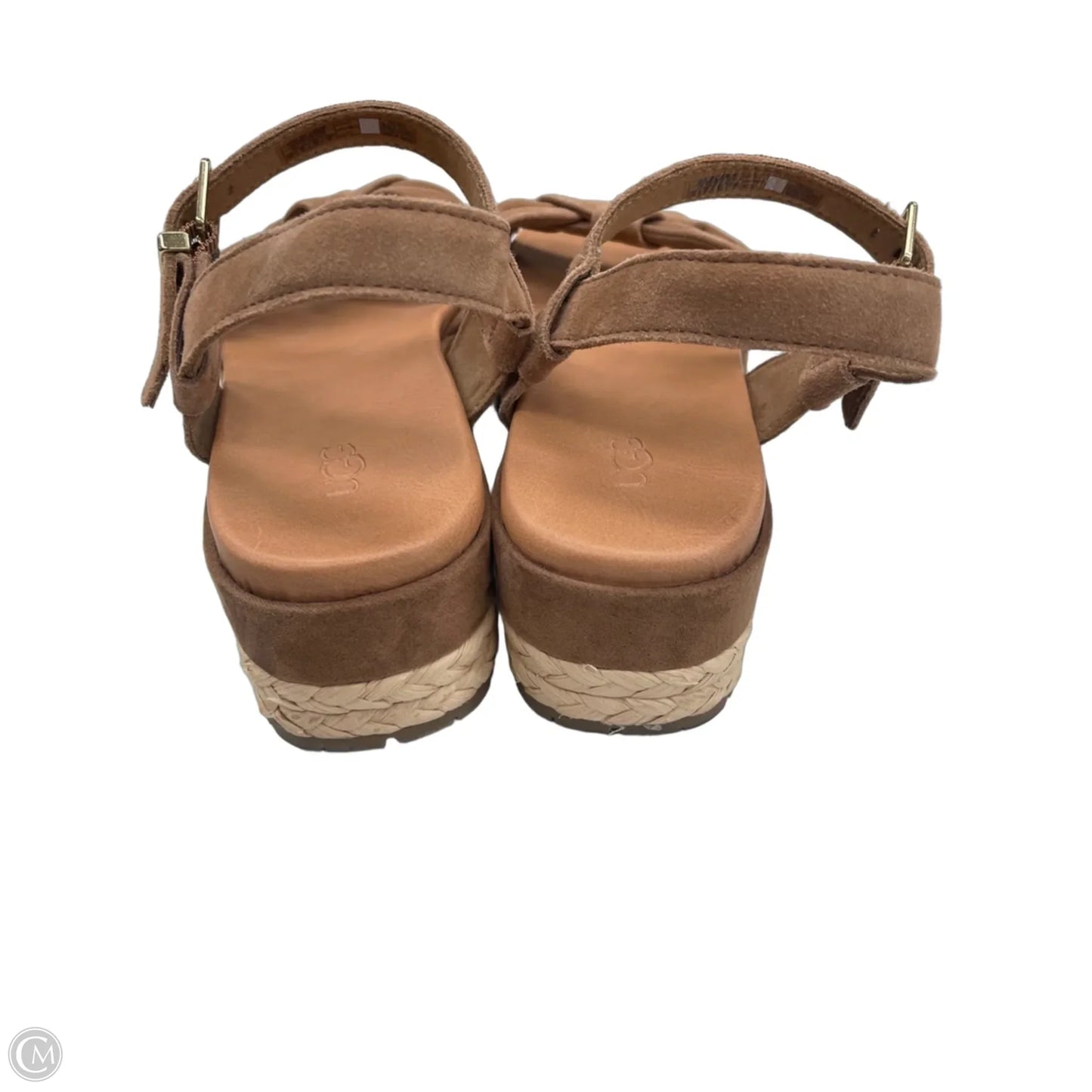 Sandals Designer By Ugg In Brown, Size: 10
