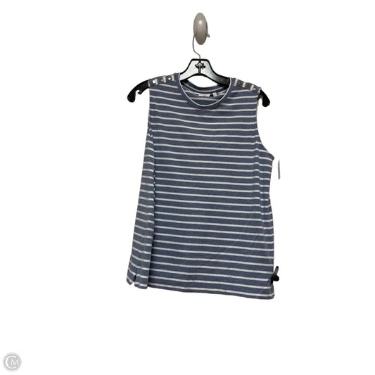 Top Sleeveless By Chicos In Striped Pattern, Size: M