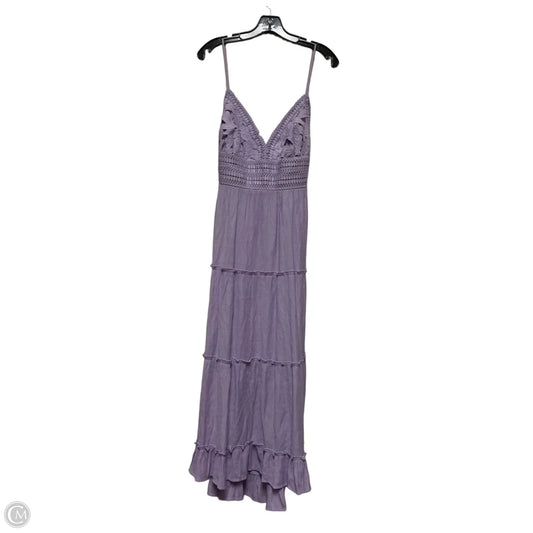 Dress Casual Midi By Love Tree In Purple, Size: L