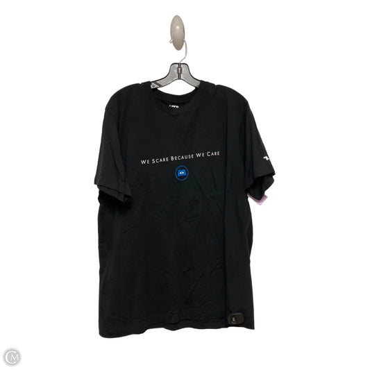 Top Short Sleeve By Uniqlo In Black, Size: Xl