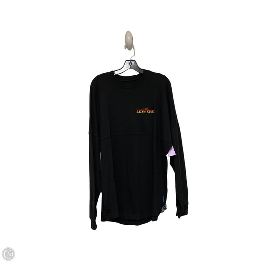 Top Long Sleeve By Disney Store In Black, Size: L