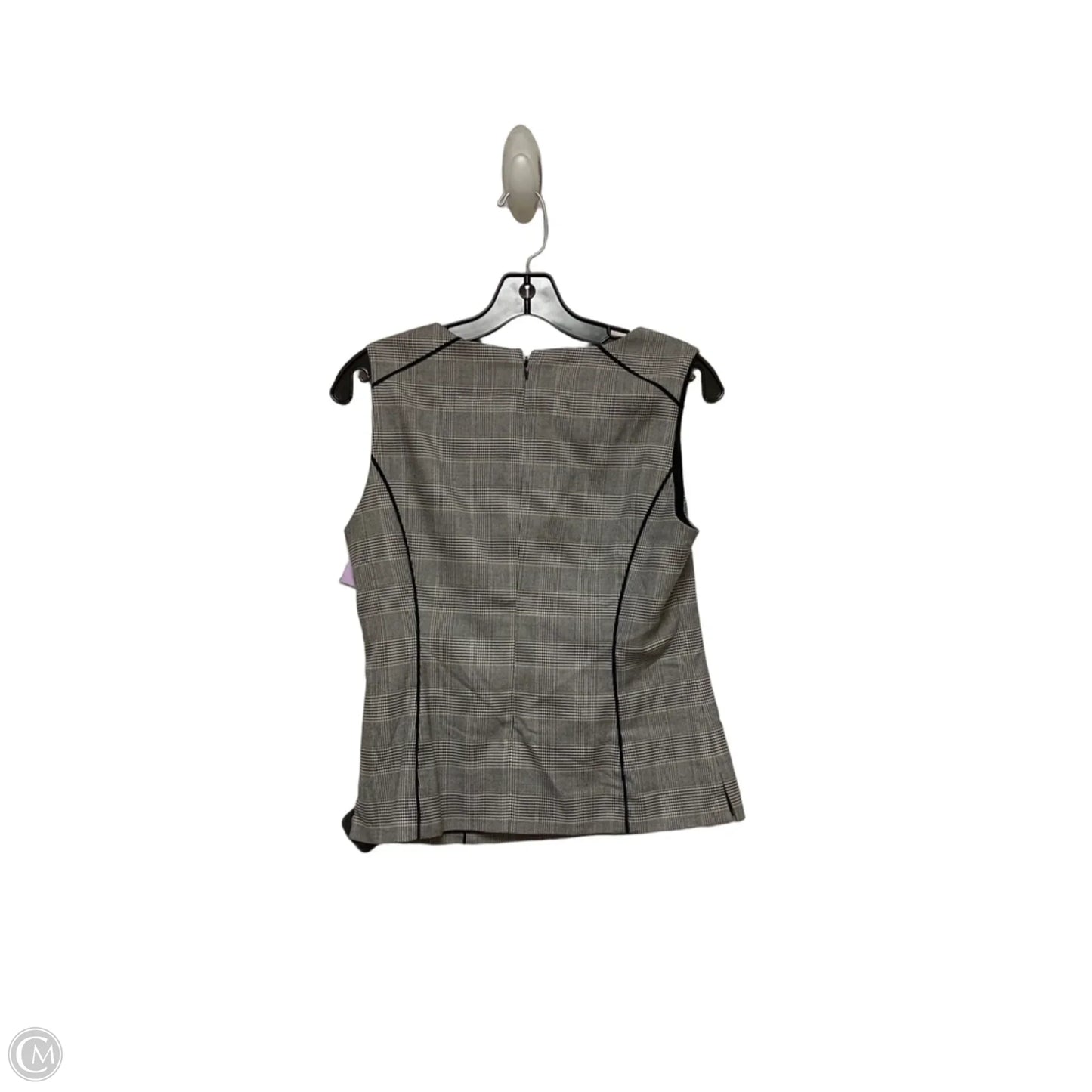 Top Sleeveless By White House Black Market In Plaid Pattern, Size: S