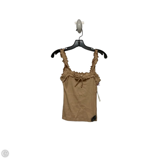Top Sleeveless By Maeve In Tan, Size: Xs
