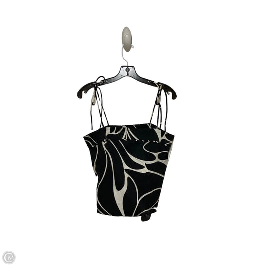 Top Sleeveless By Express In Black & White, Size: S