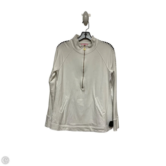 Top Long Sleeve Designer By Lilly Pulitzer In White, Size: M