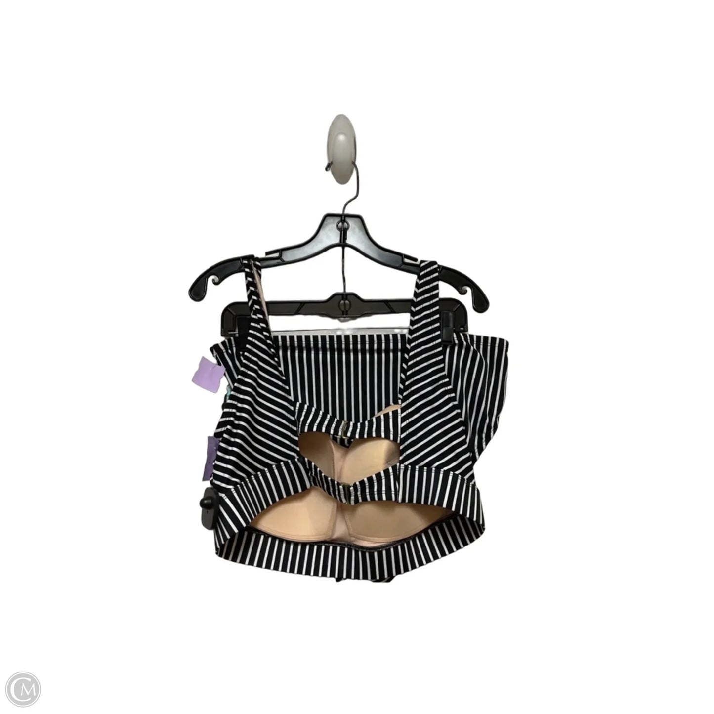 Swimsuit 2pc By Kona Sol In Striped Pattern, Size: 2x