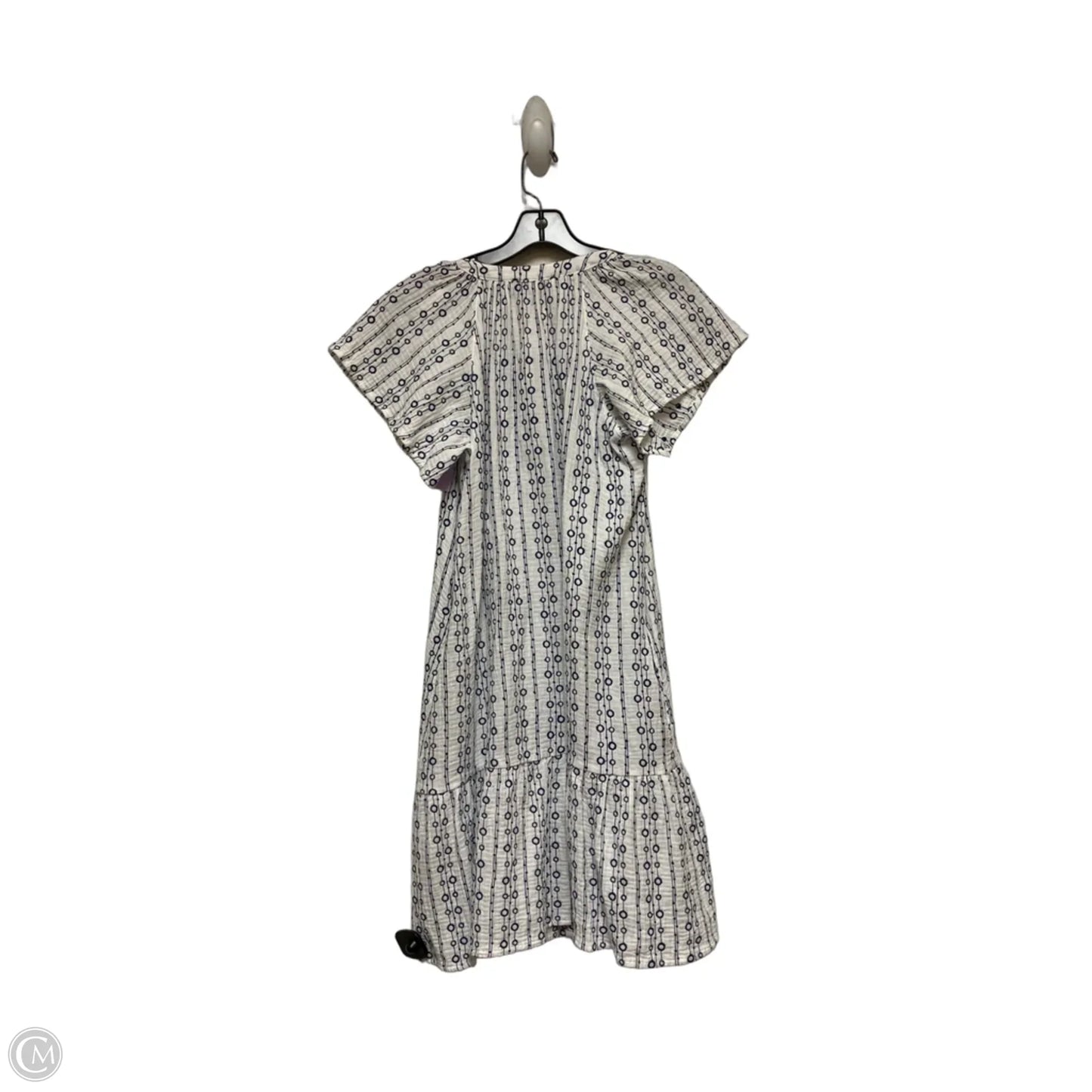 Dress Casual Short By Clothes Mentor In Blue & White, Size: S