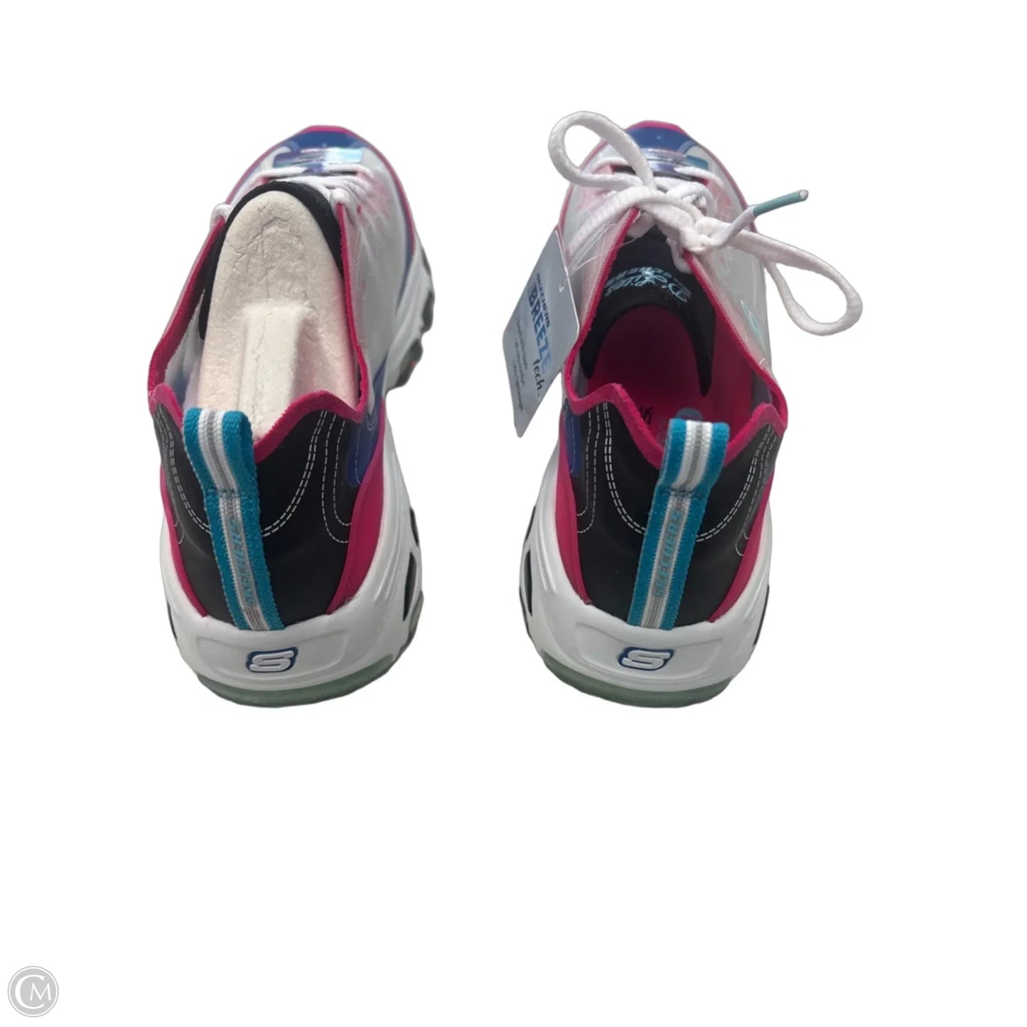 Shoes Athletic By Skechers In Blue & Pink, Size: 8.5