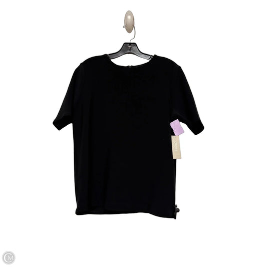 Top Short Sleeve By Chicos In Black, Size: M