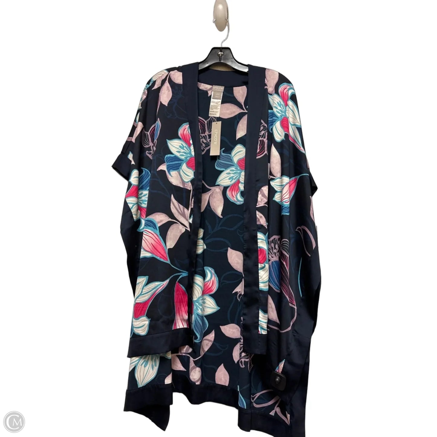 Kimono By Chicos In Blue & Pink, Size: S