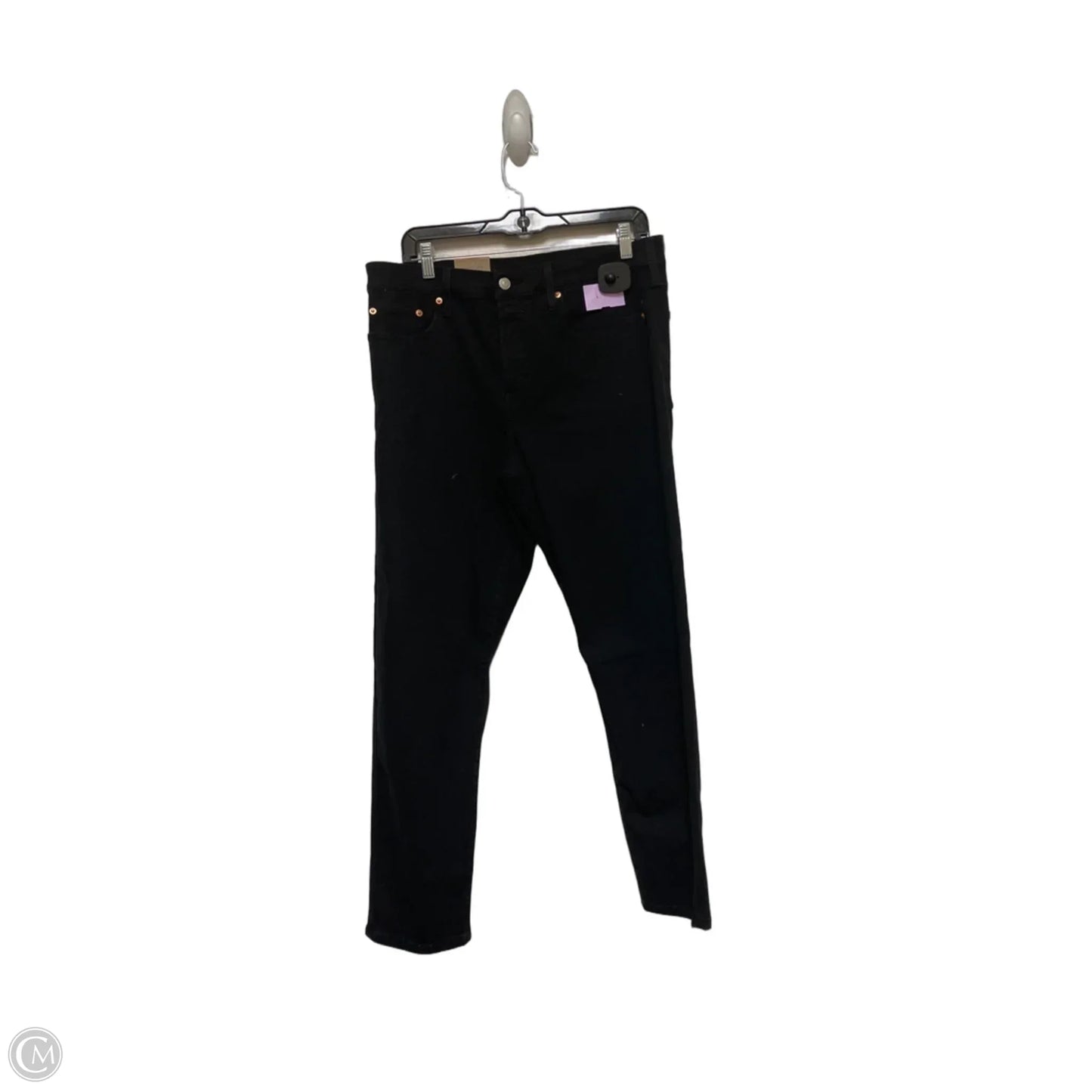 Jeans Straight By Levis In Black, Size: 12 (Size 31)