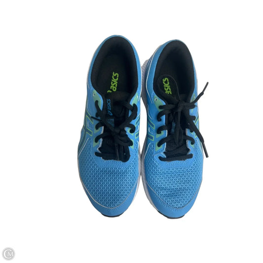 Shoes Athletic By Asics In Black & Blue, Size: 7