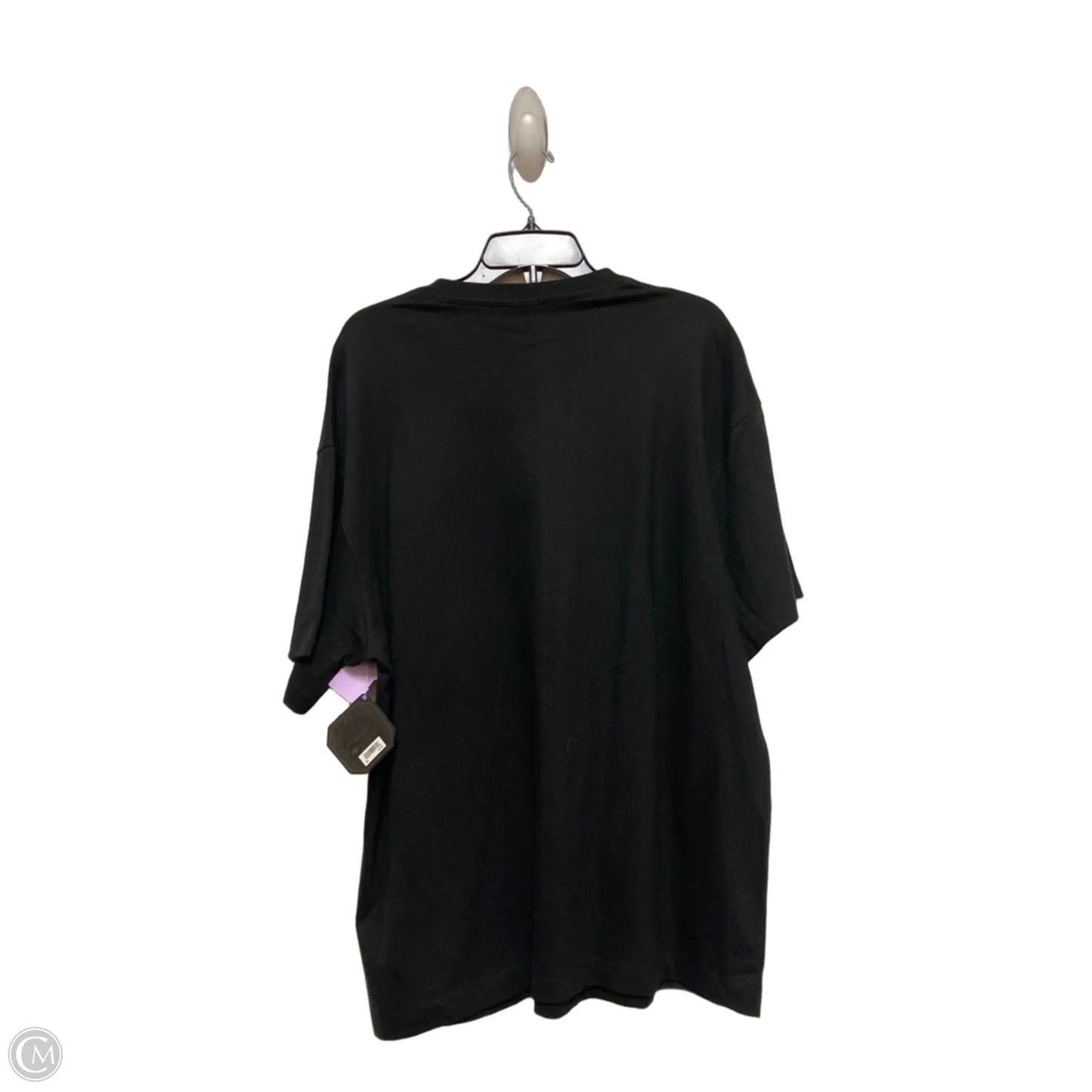 Top Short Sleeve By Clothes Mentor In Black, Size: M