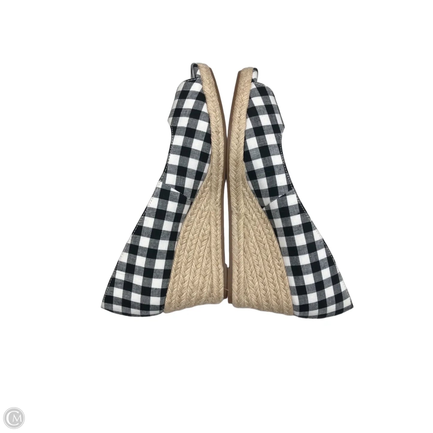 Shoes Heels Wedge By Bandolino In Plaid Pattern, Size: 8.5