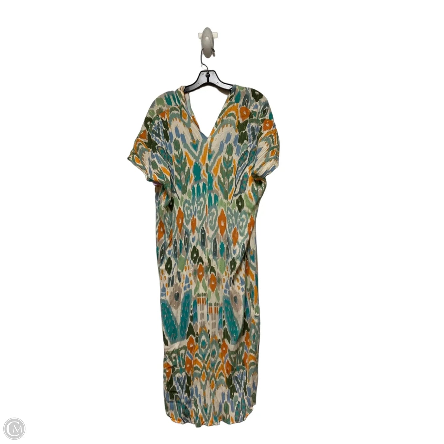 Dress Casual Short By Zara In Blue & Orange, Size: L