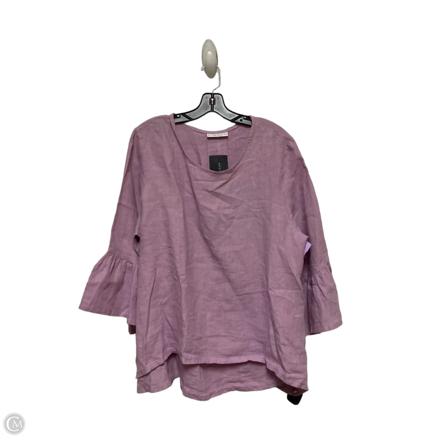 Top Short Sleeve By Bryn Walker In Purple, Size: L