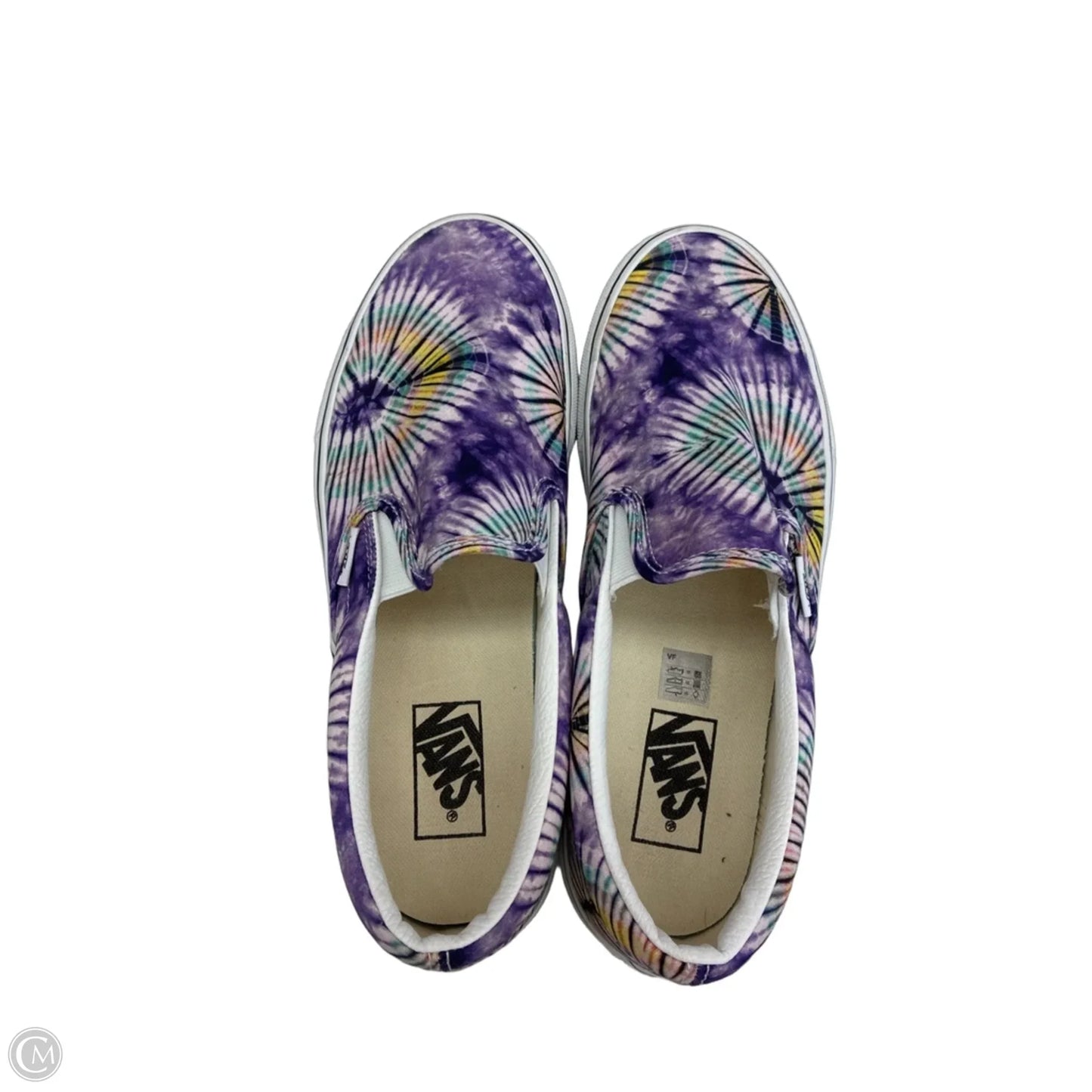 Shoes Flats By Vans In Tie Dye Print, Size: 10
