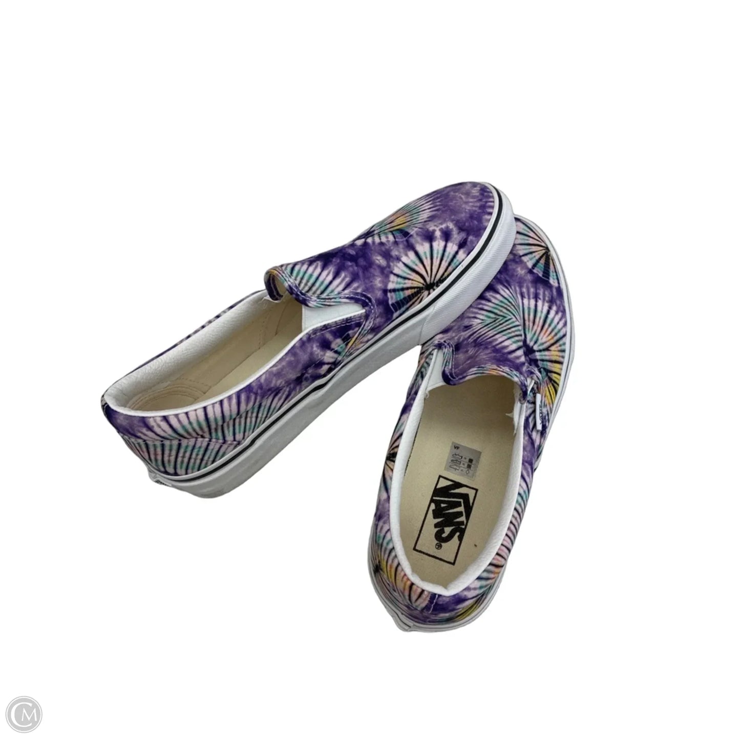 Shoes Flats By Vans In Tie Dye Print, Size: 10