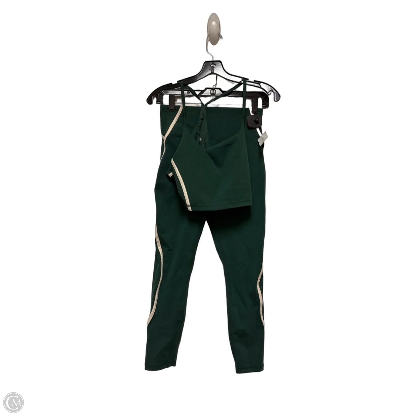 Athletic Pants 2pc By Glyder In Green & White, Size: M