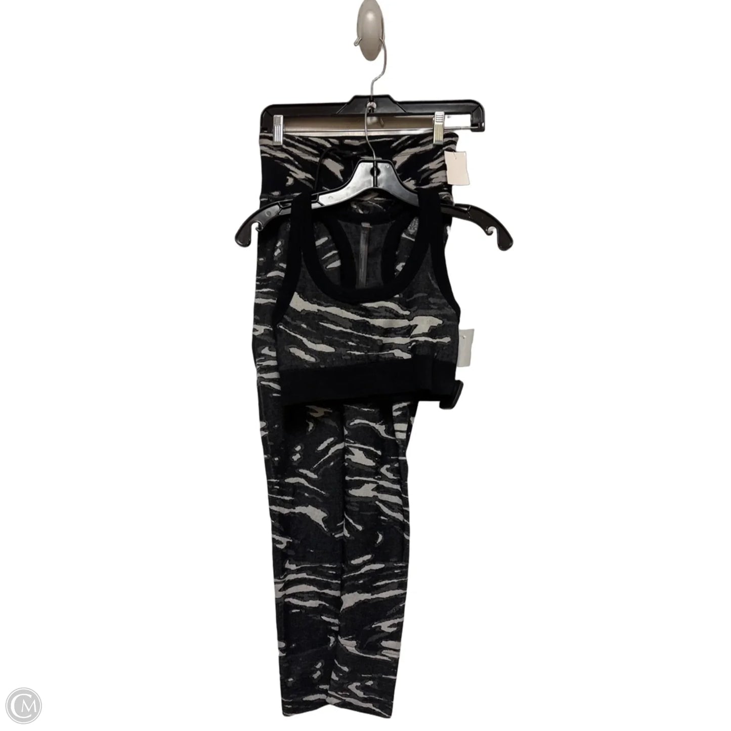 Athletic Pants 2pc By Free People In Black & Grey, Size: Xs