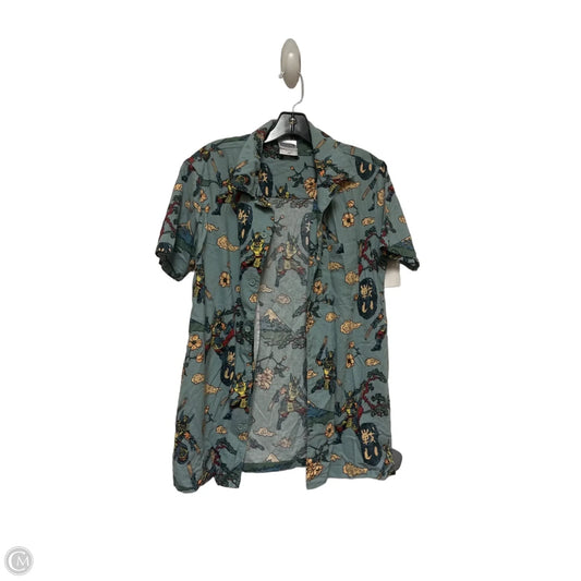 Top Short Sleeve By Disney In Teal, Size: Xs