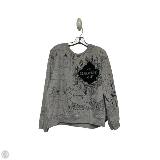 Top Long Sleeve By Clothes Mentor In Black & Grey, Size: Xl