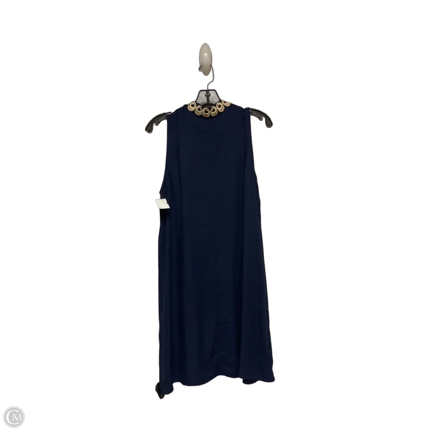 Dress Designer By Lilly Pulitzer In Blue & Gold, Size: 8