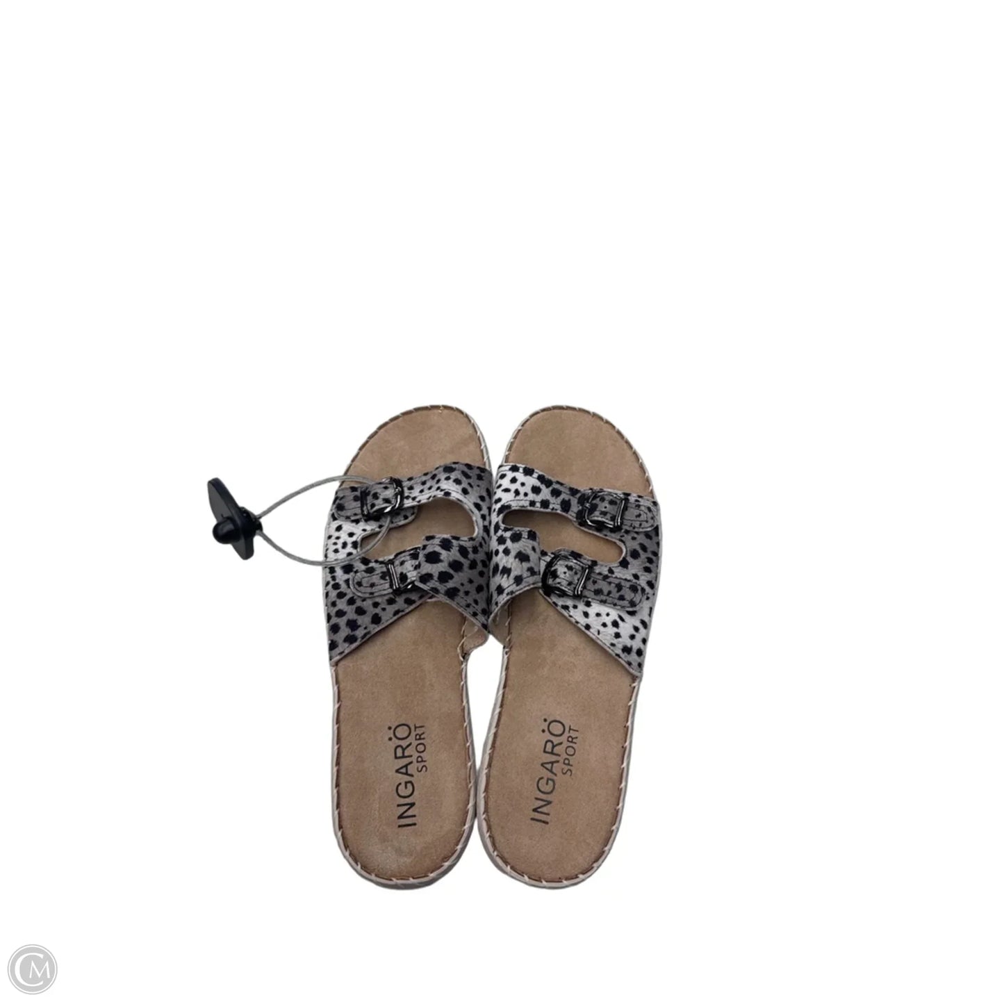 Sandals Flats By Clothes Mentor In Animal Print, Size: 11