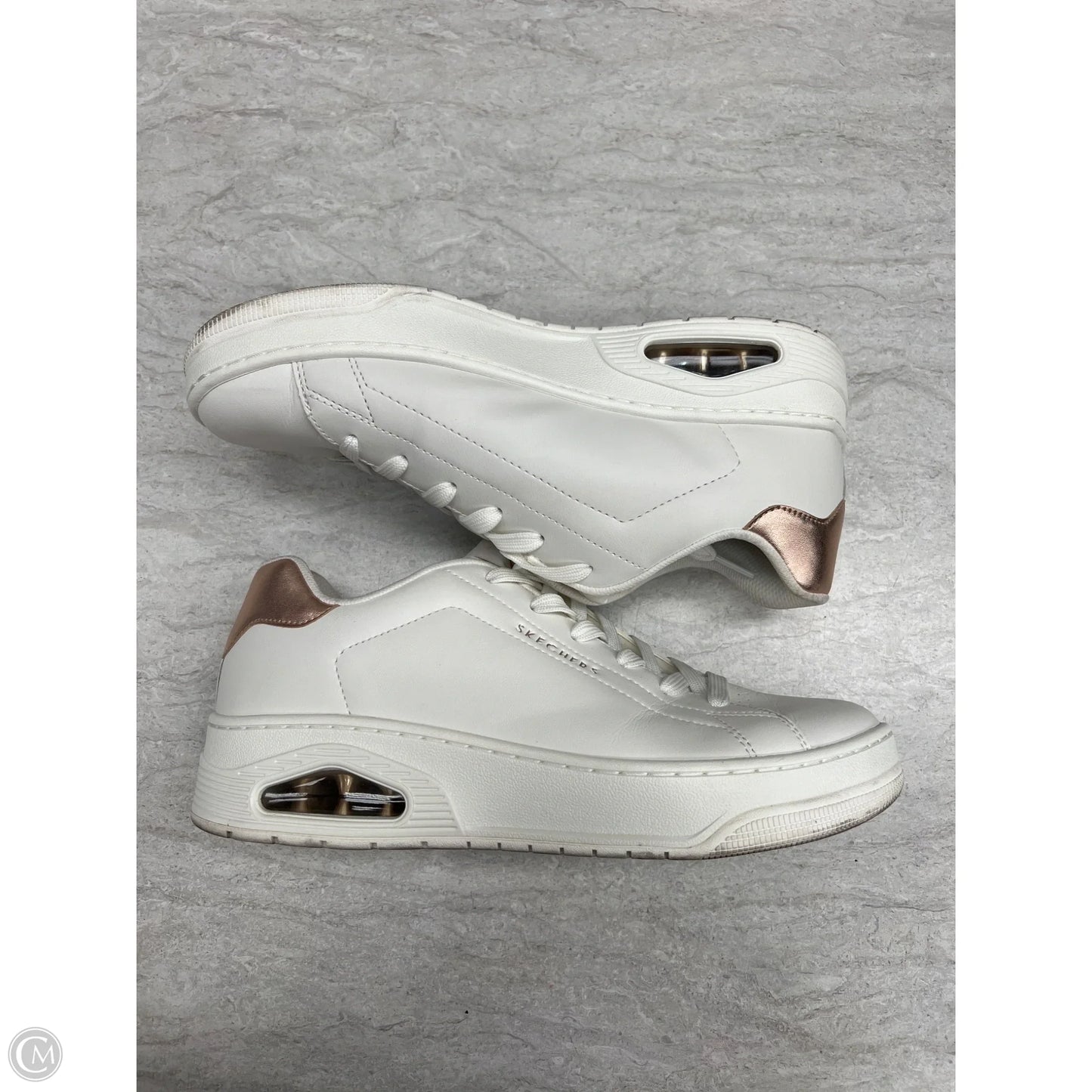 Shoes Sneakers By Skechers In White, Size: 10