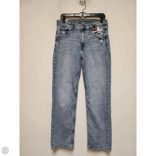 Jeans Straight By Gap In Blue Denim, Size: 8
